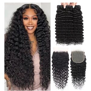 Luxurious Black Curly Hair Extensions